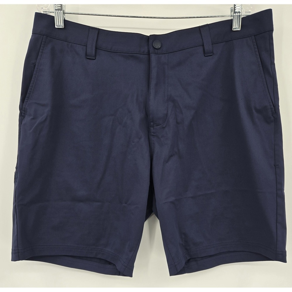 Rhone Shorts Men's Size 36 Performance Stretch Golf Zip Pocket 100273 Blue